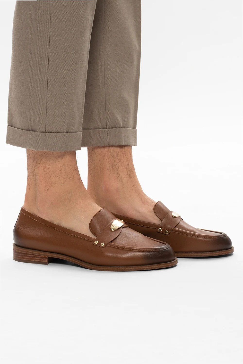 Leather loafers