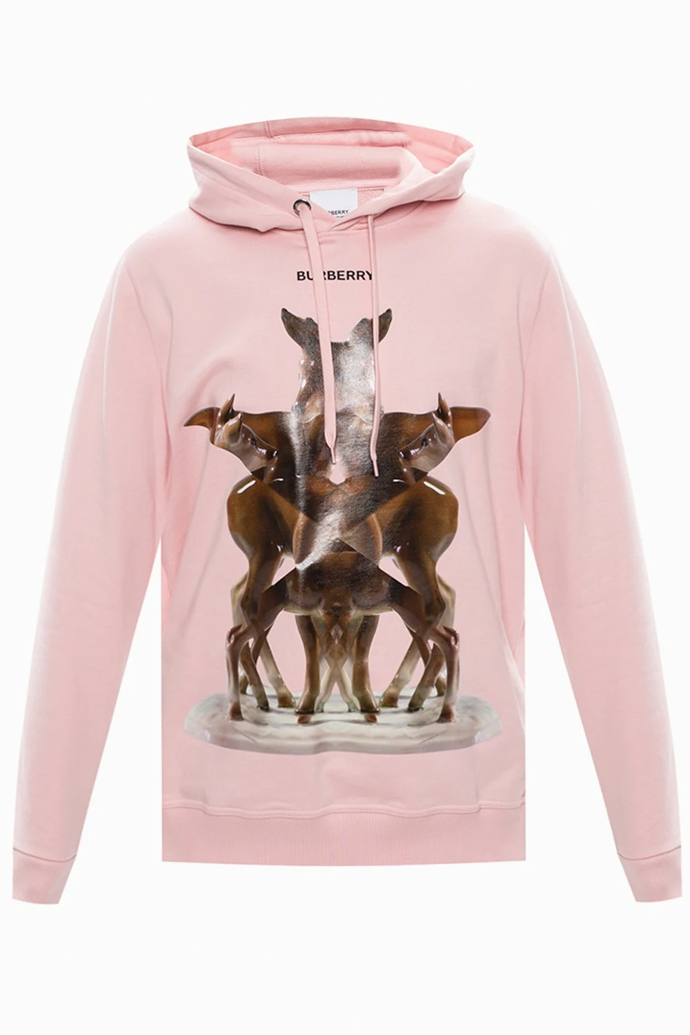 Hoodie with animal print