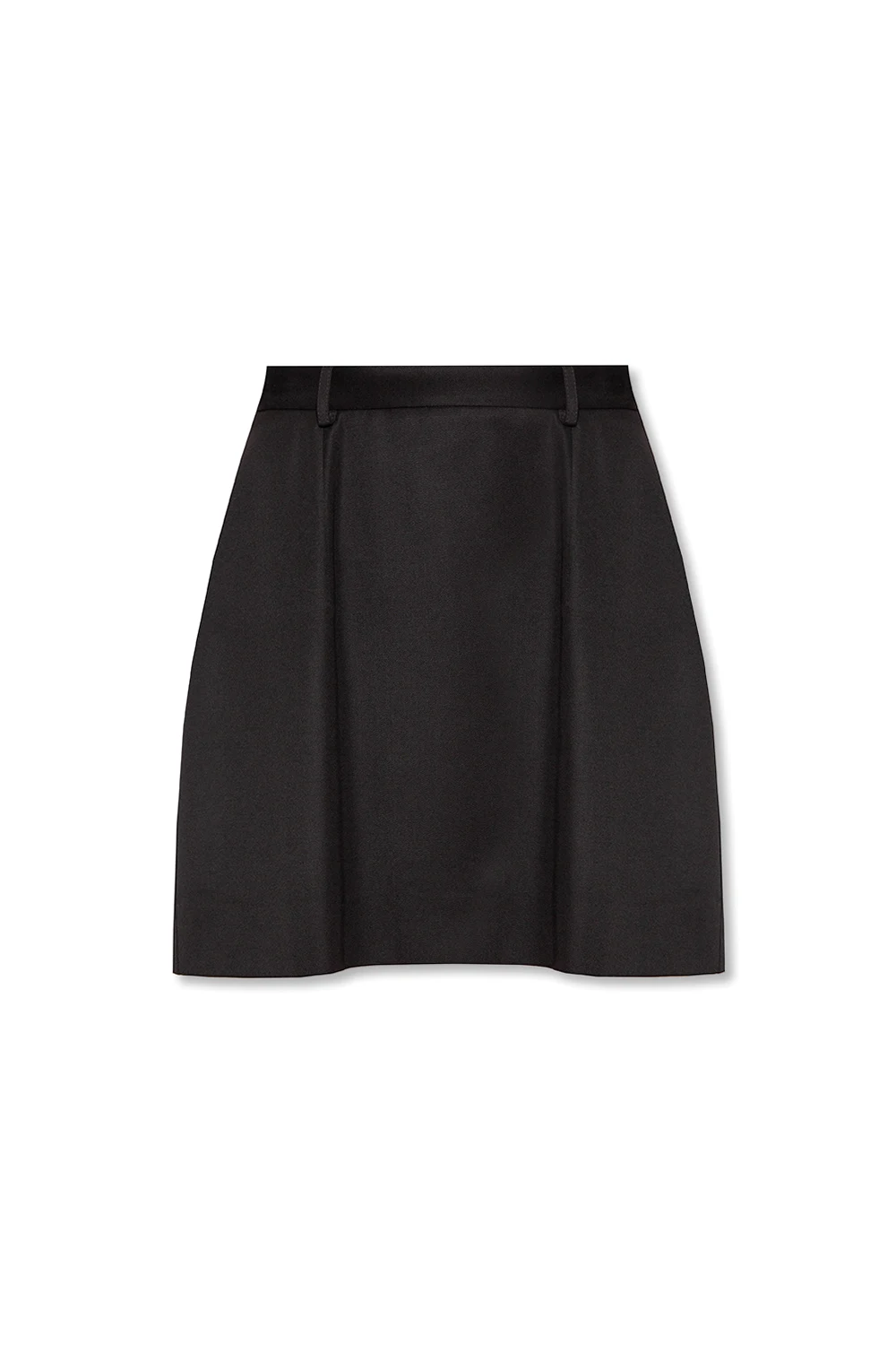 Short wool skirt