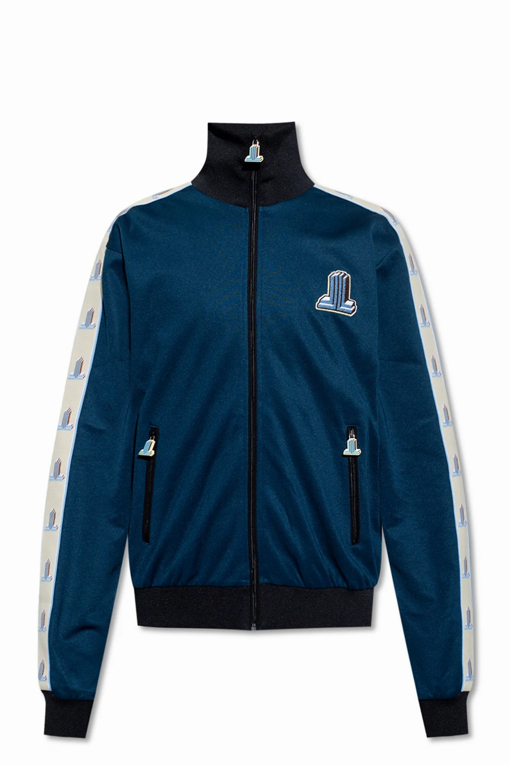 Sweatshirt with standing collar