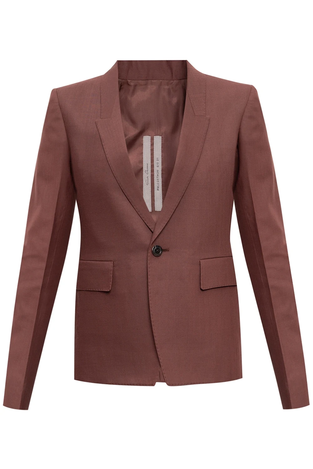 Blazer with peak lapels
