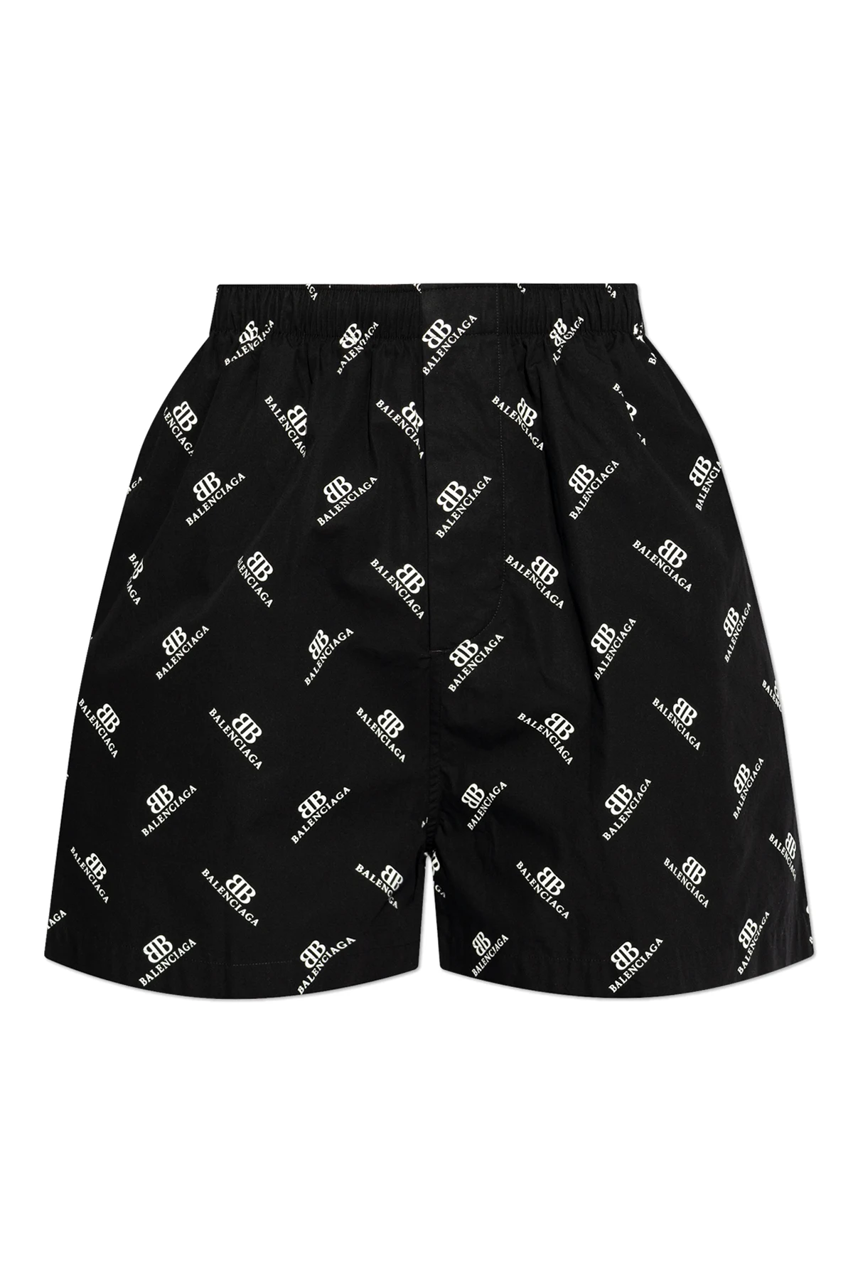 Shorts with Printed Monogram