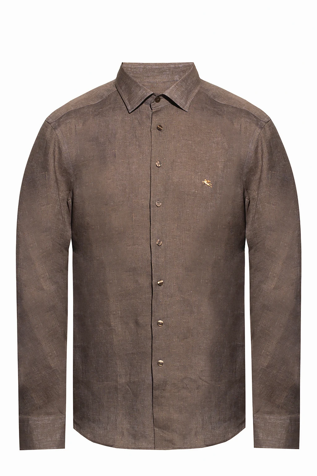 Linen shirt with logo