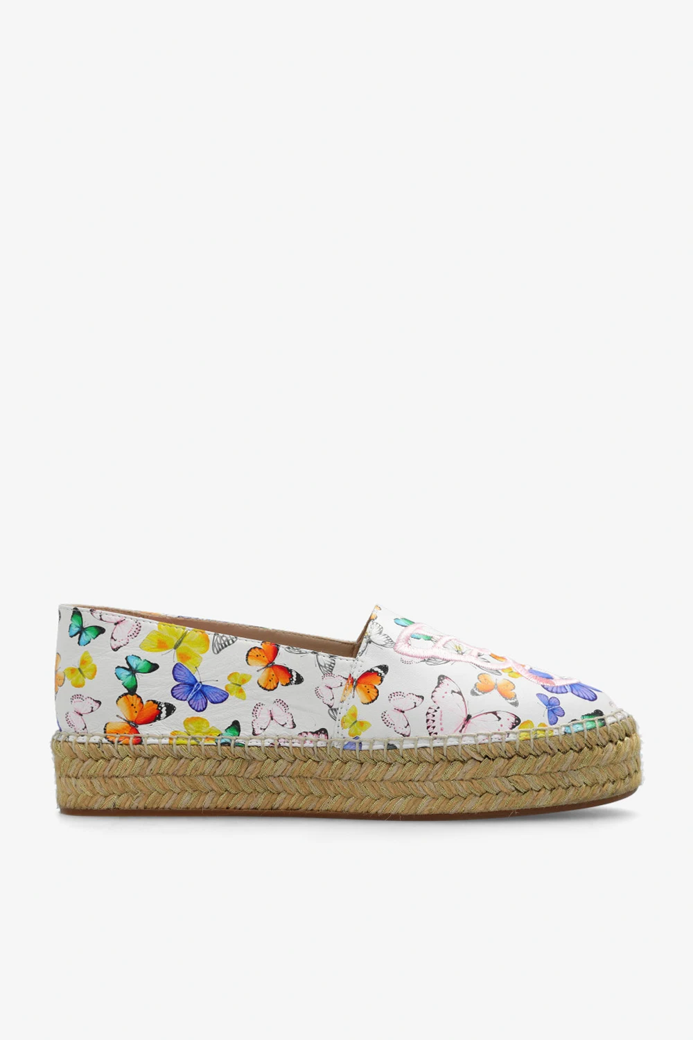 Espadrilles with motif of butterflies