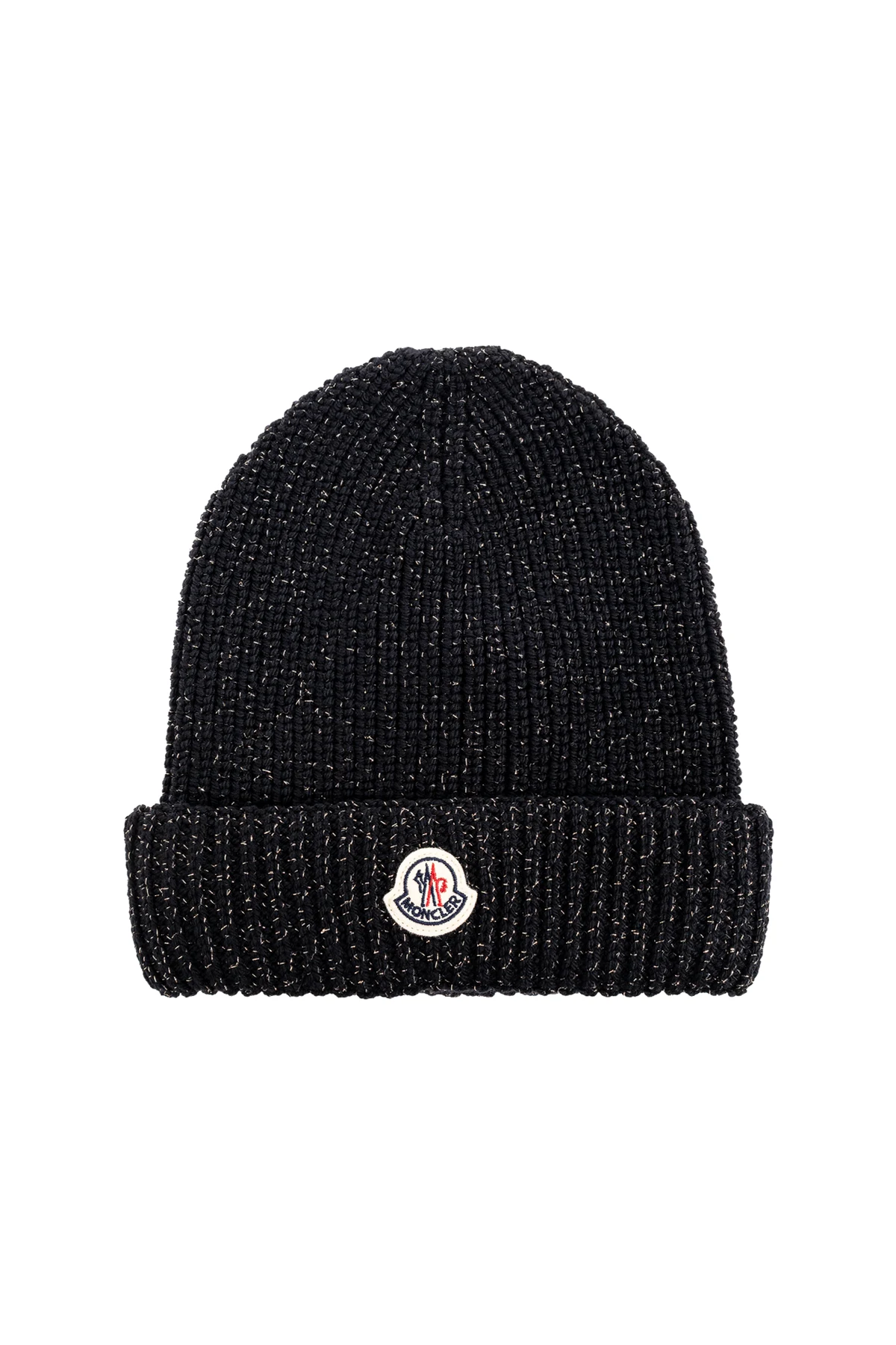 Wełniana czapką z lureksową nicią