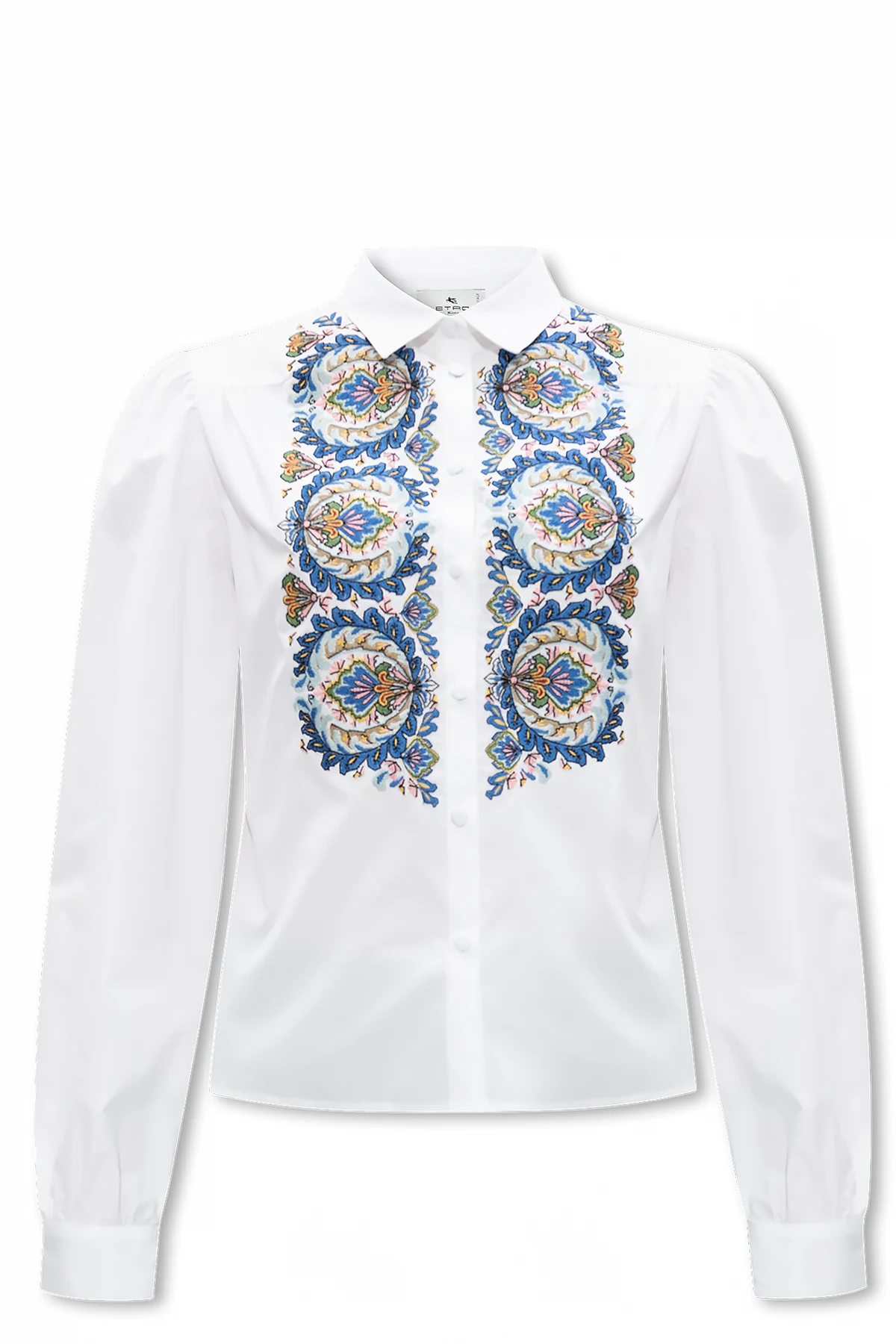 Bawełniana koszula z wyhaftowanym wzorem