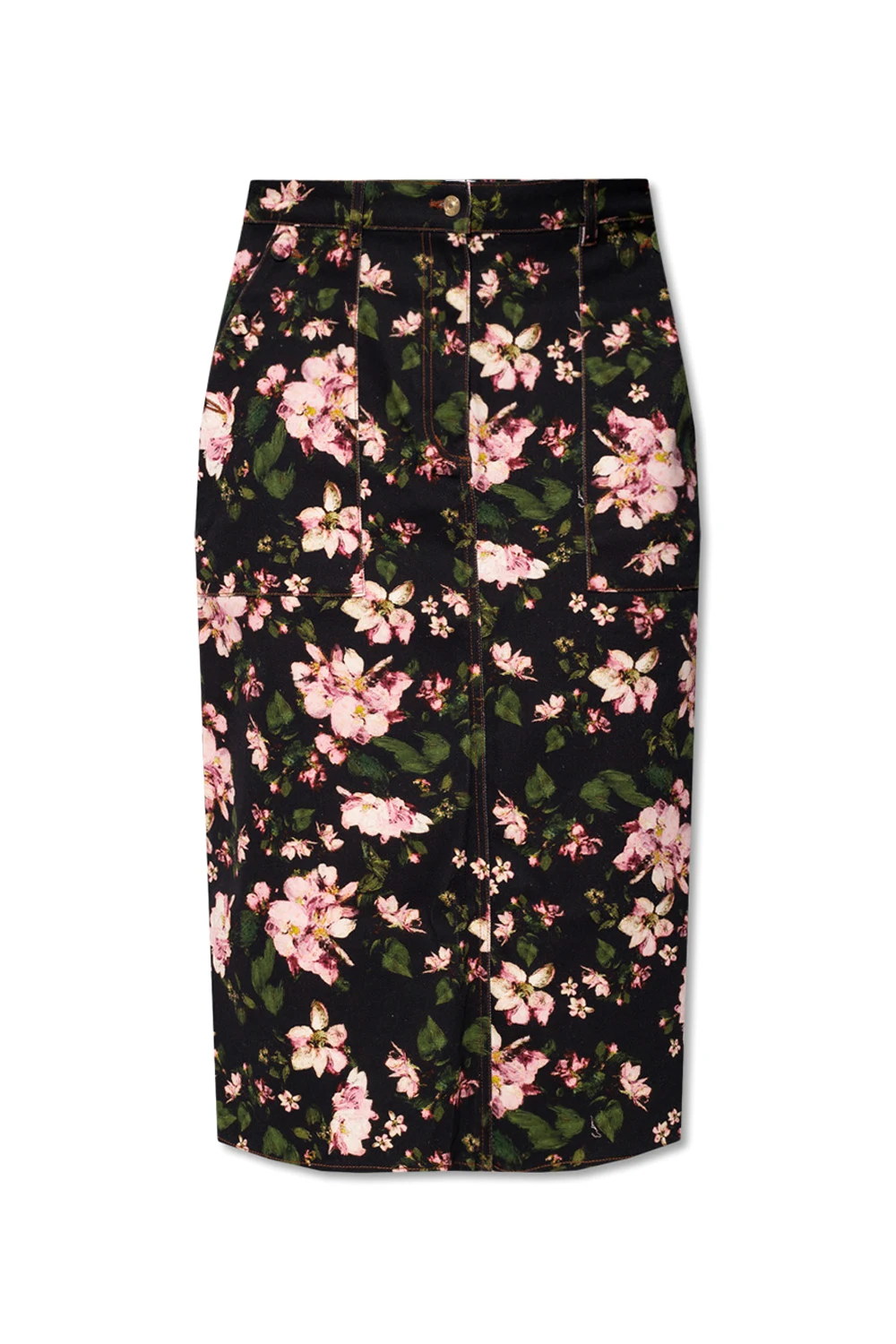 Skirt with floral motif