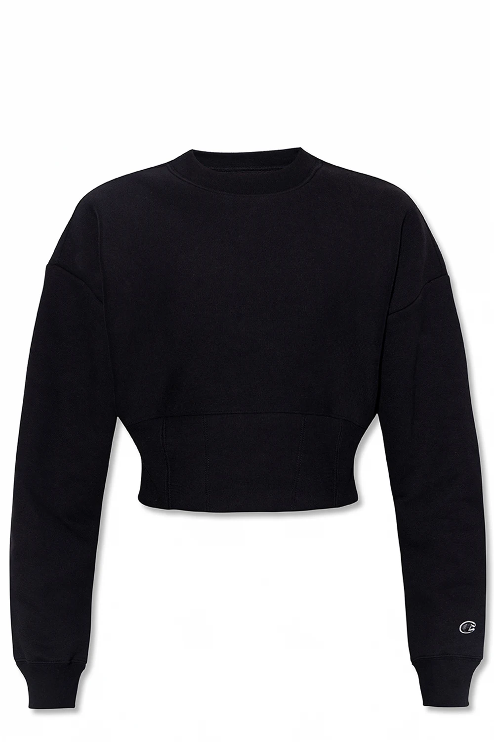 Cropped sweatshirt with logo