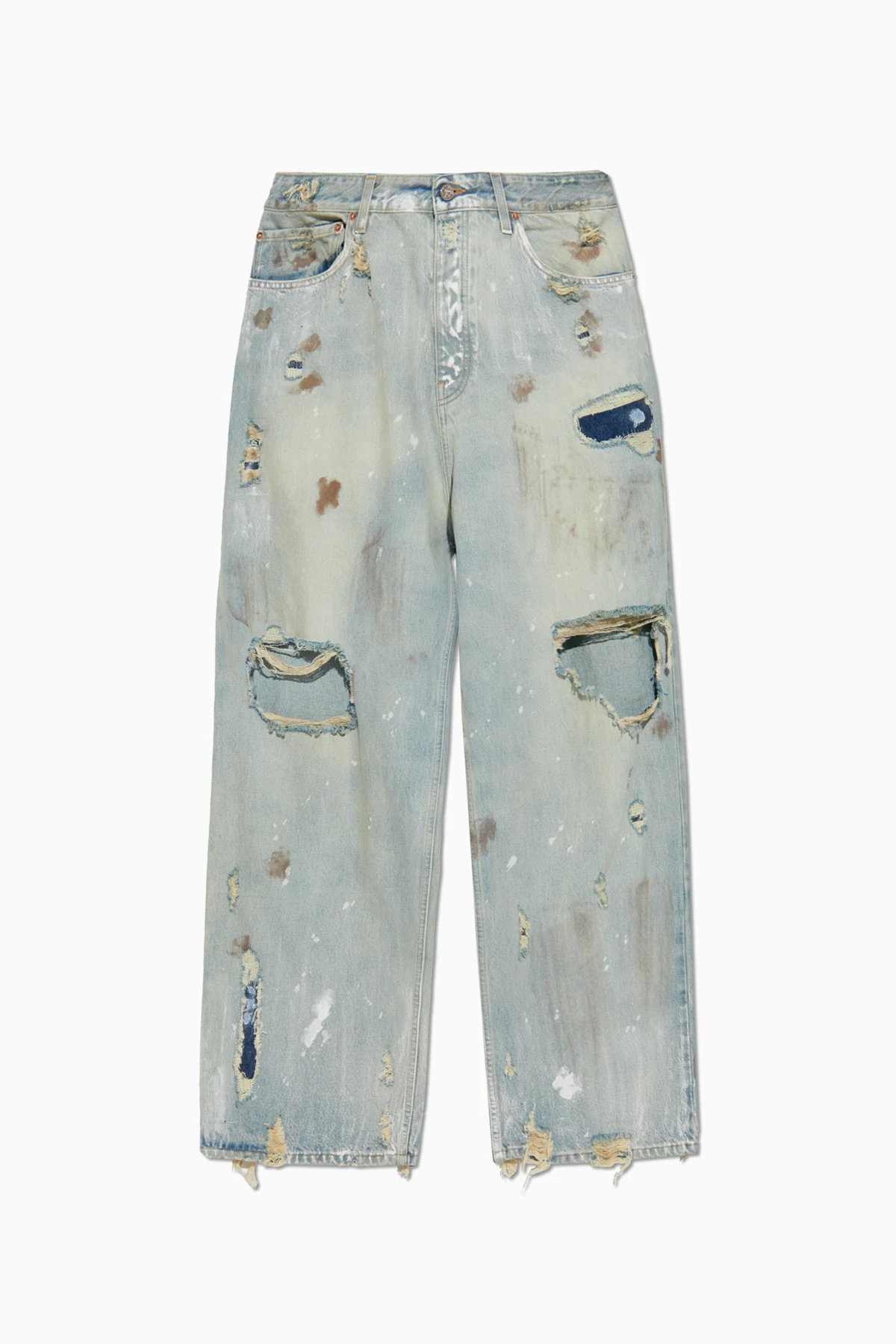 Jeans mit Used-Effekt