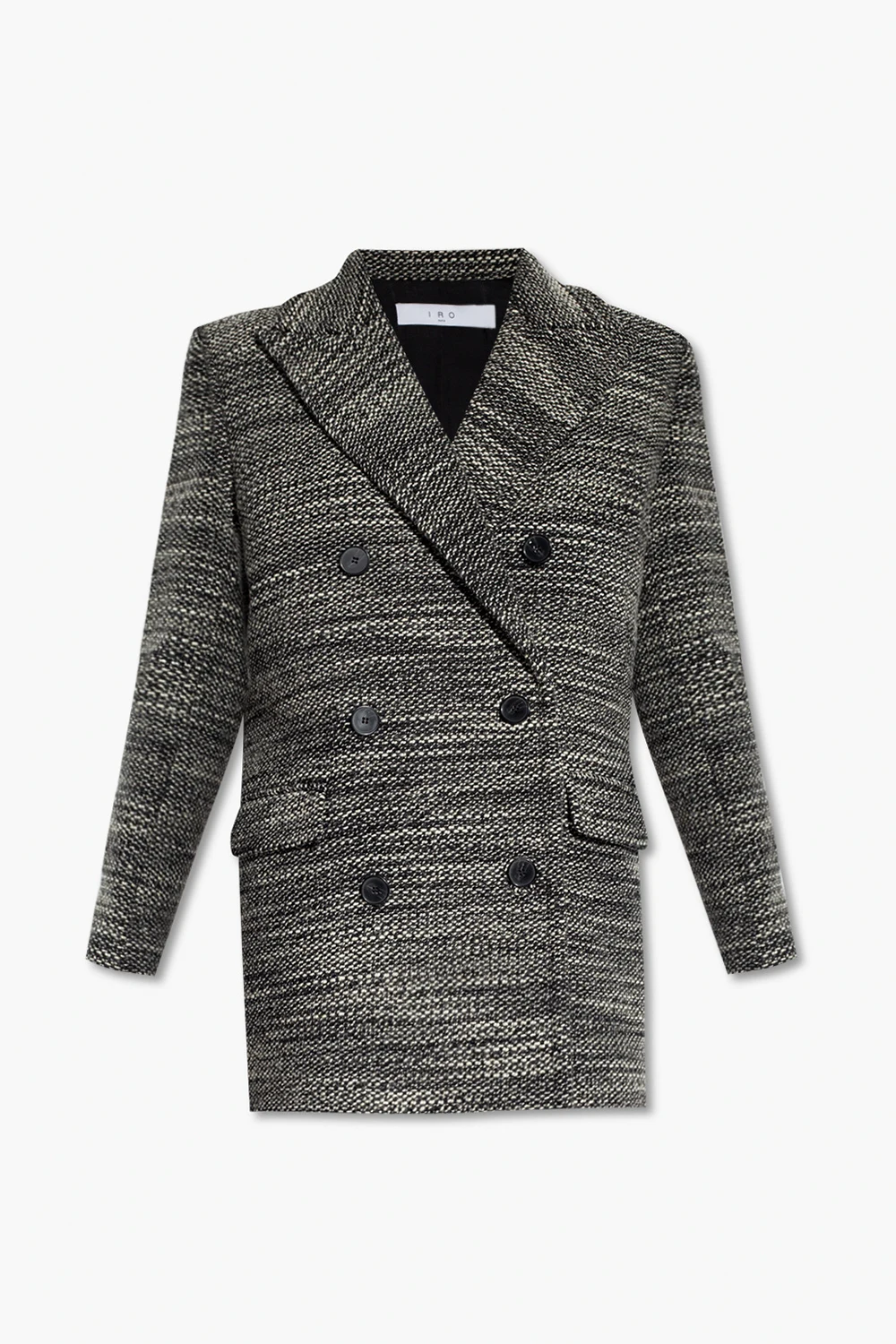 Cropped double-breasted coat