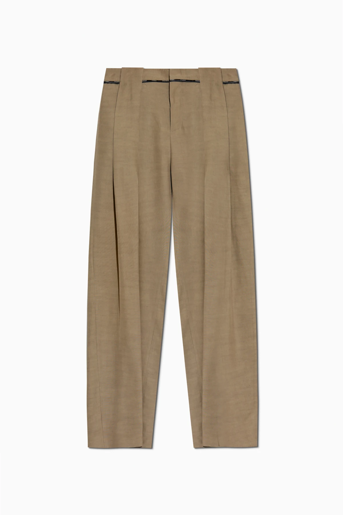 Spodnie o luźnym kroju z zakładkami