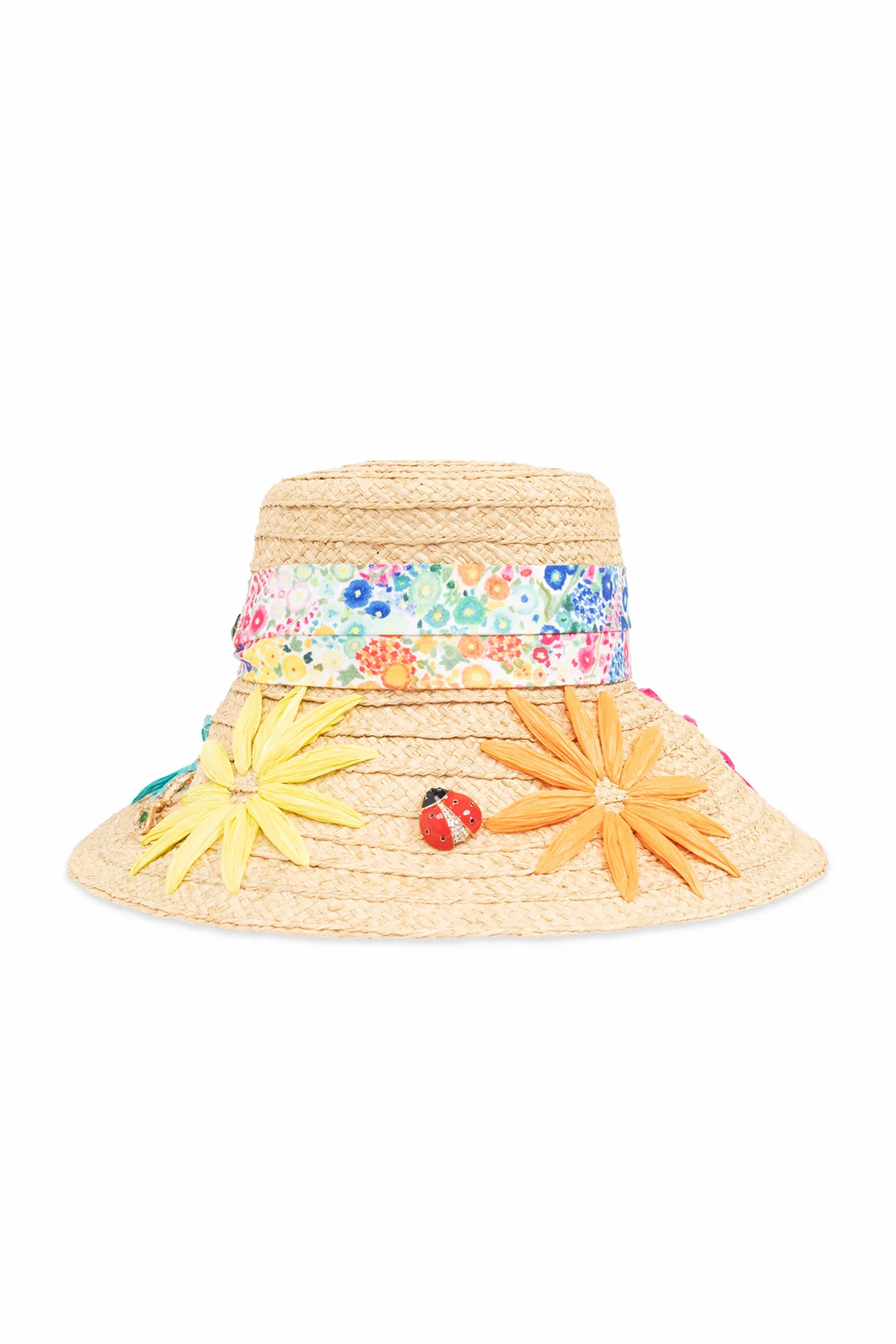 Floral motif hat