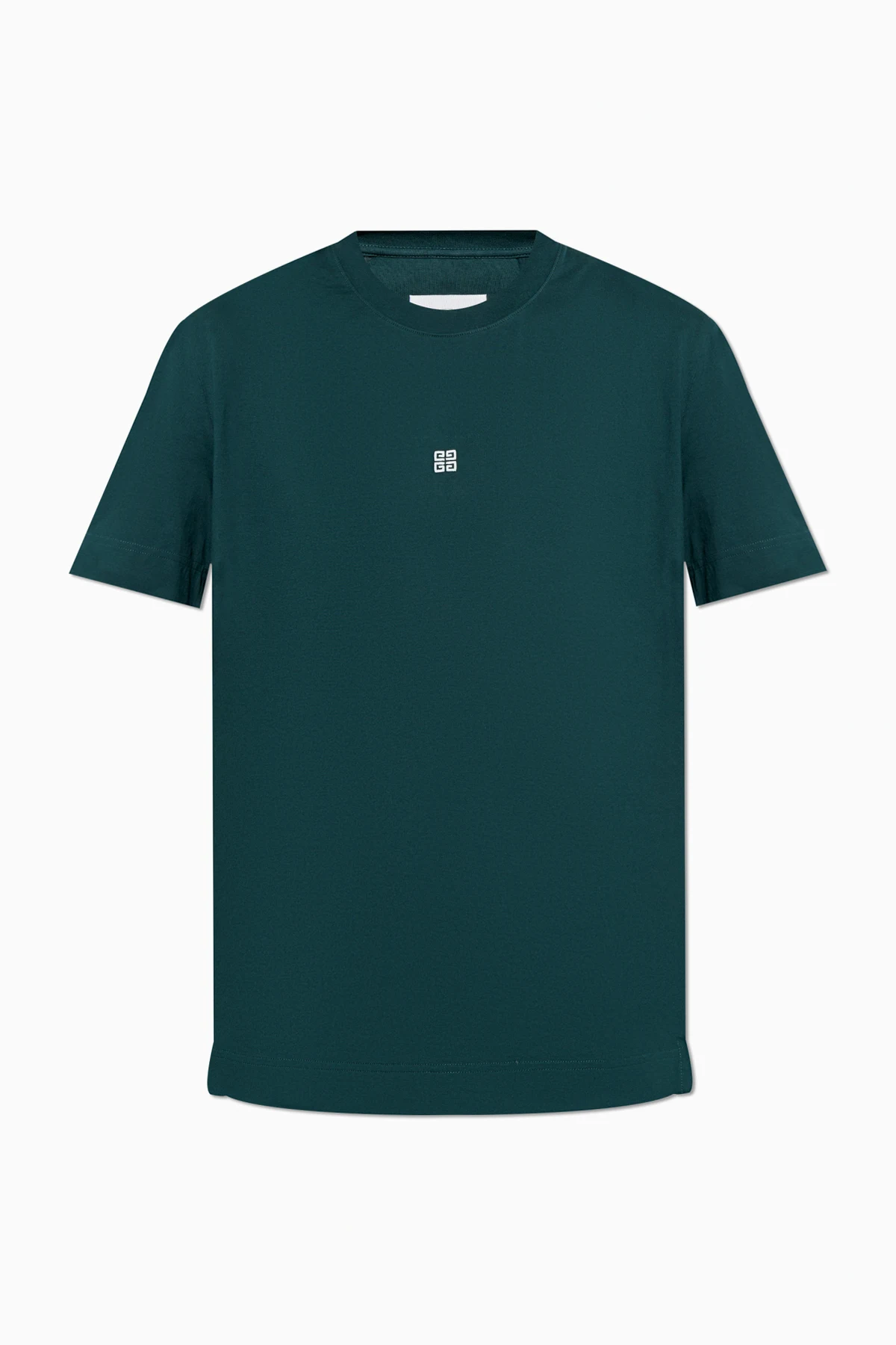 GRÜN Baumwoll-T-Shirt mit gesticktem Logo