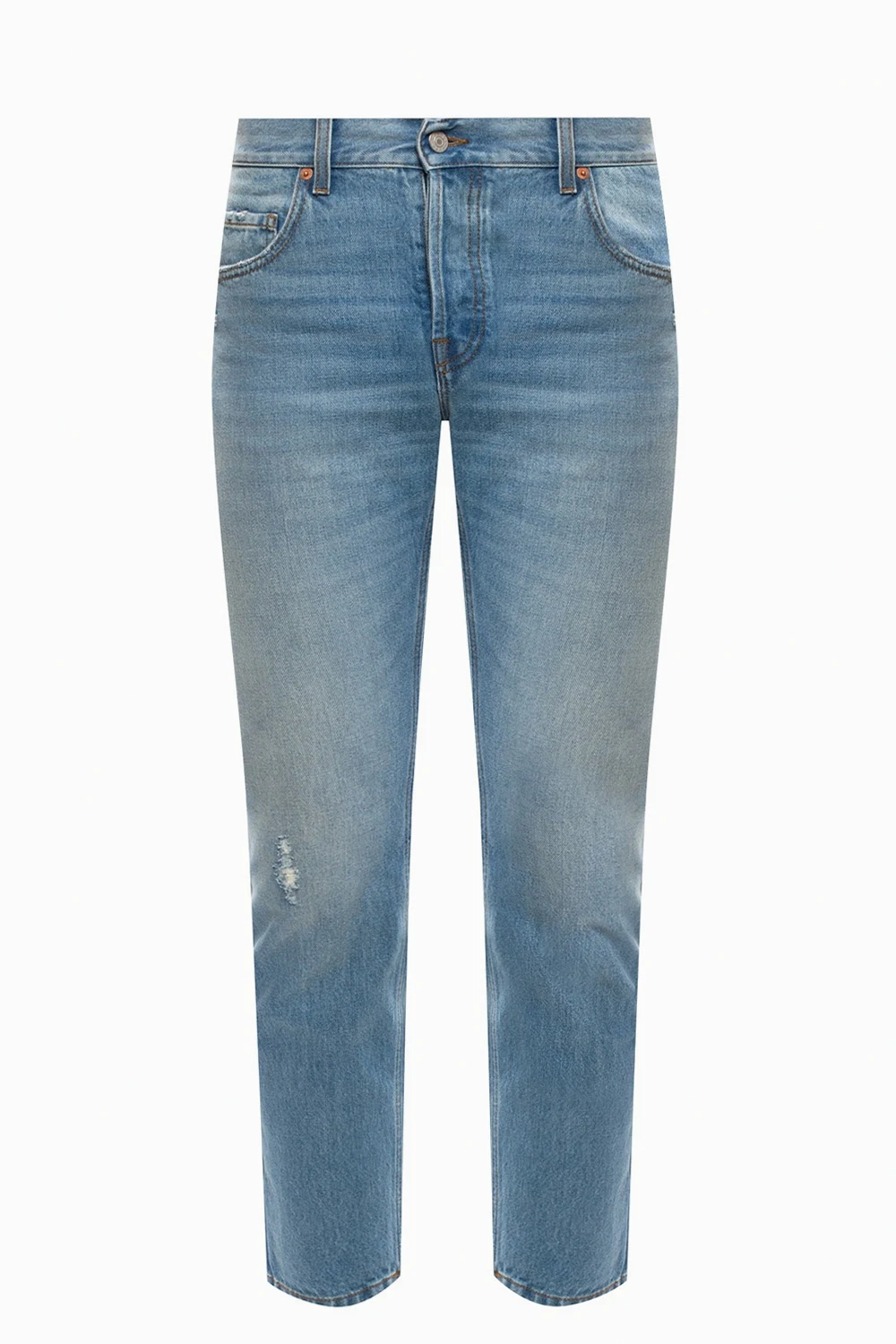 Distressed jeans