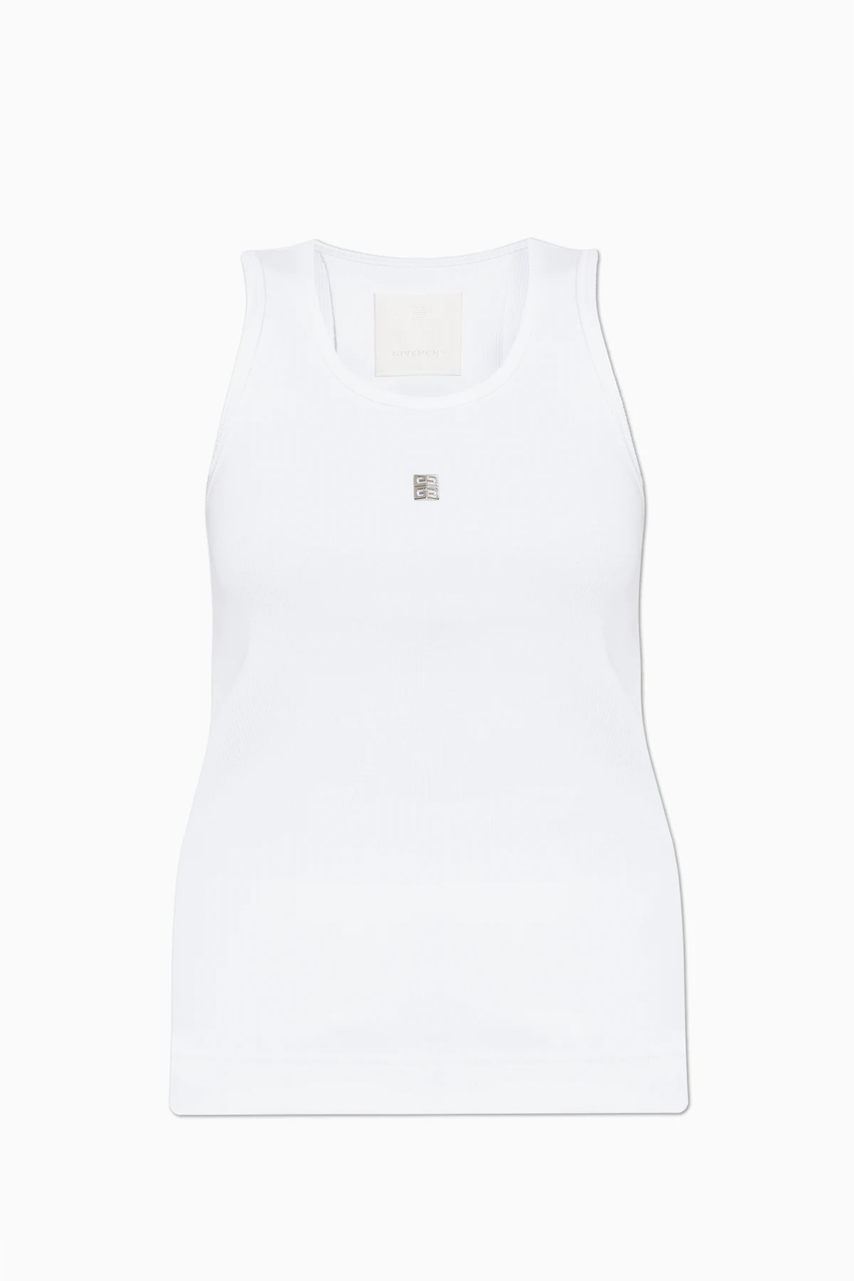 BIAŁY  T-shirt bez rękawów