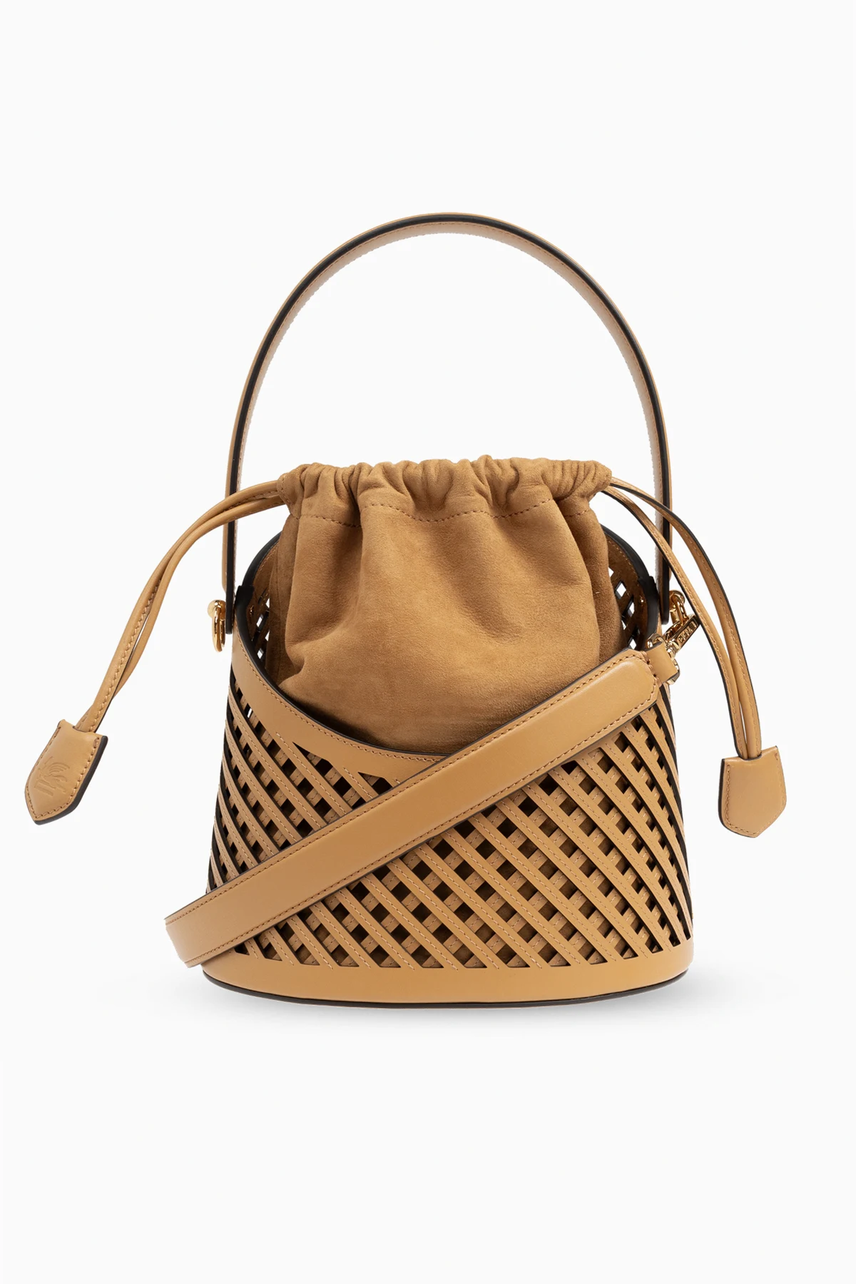 Torba na ramię `Saturno Medium` typu `bucket`