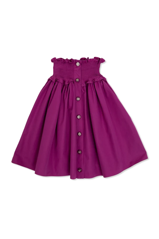 PURPLE Cotton skirt