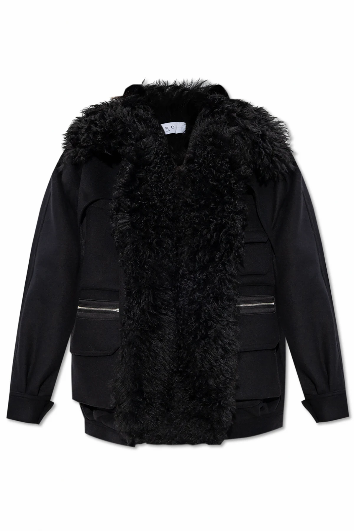 BLACK Wool Jacket Diassa