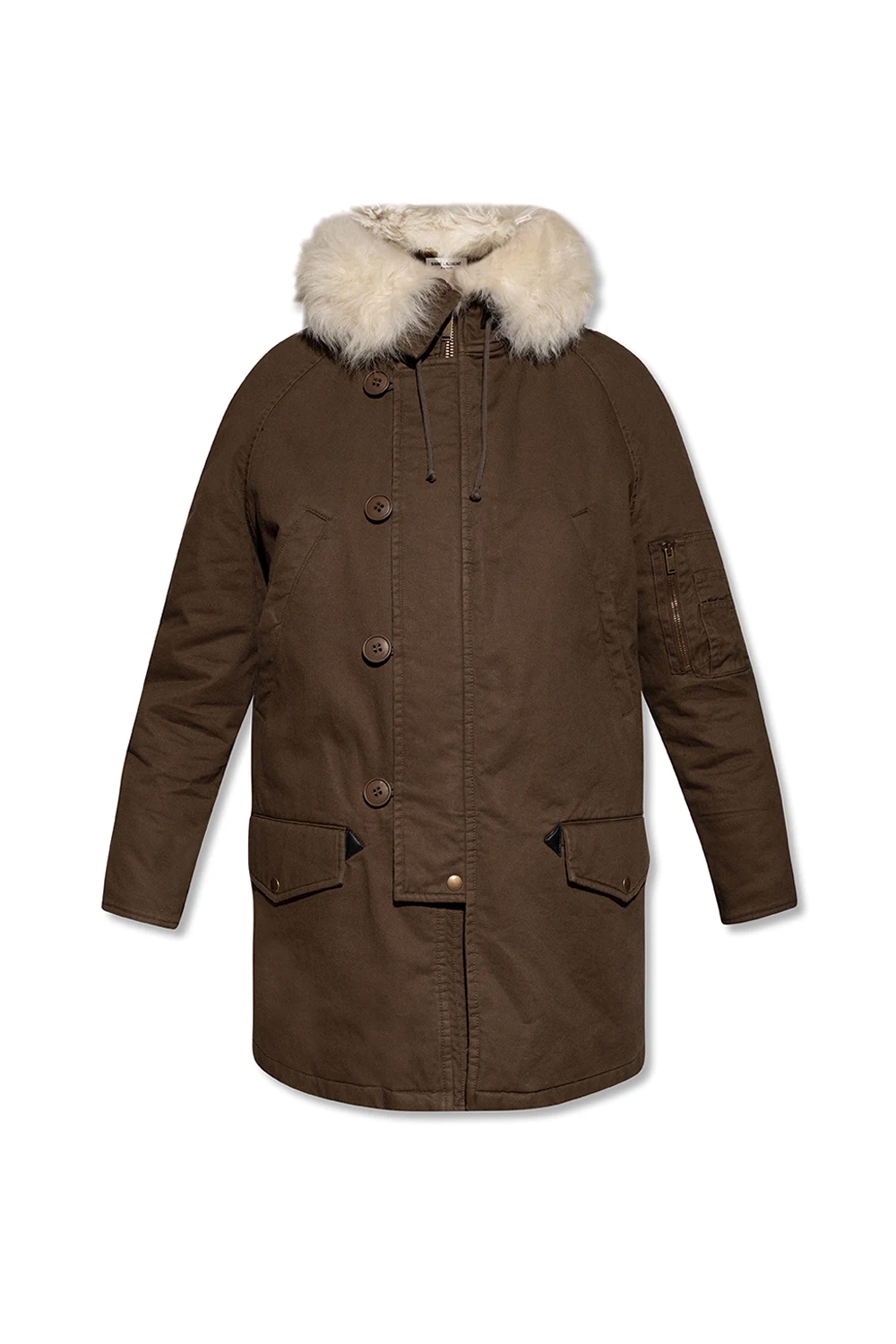 Parka with multiple pockets