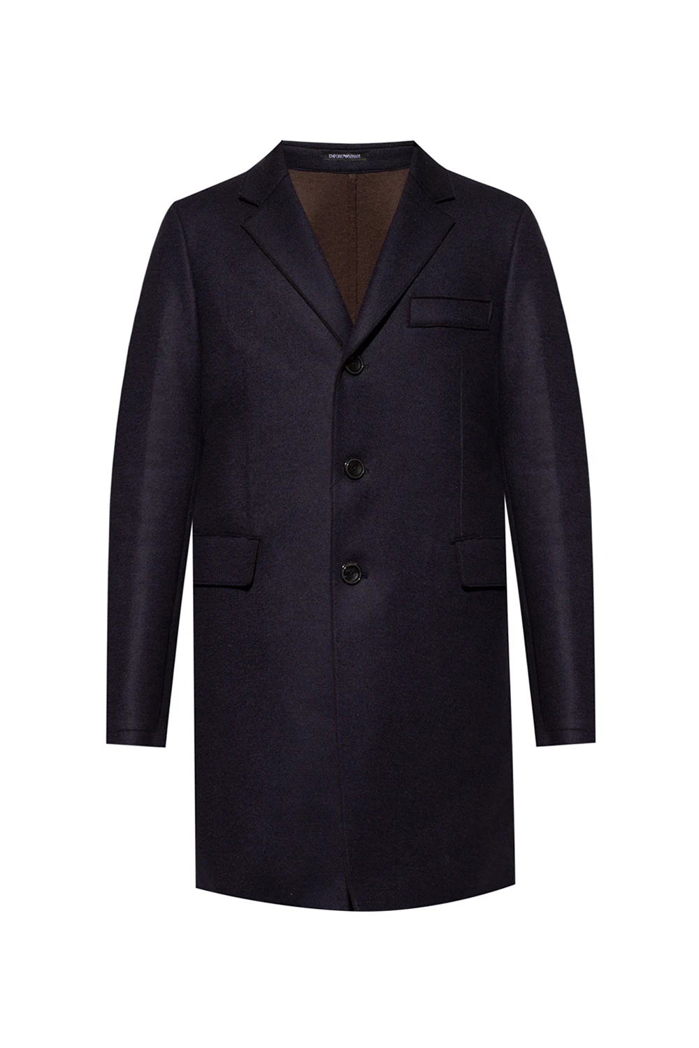 Wełniany płaszcz z wycięciem