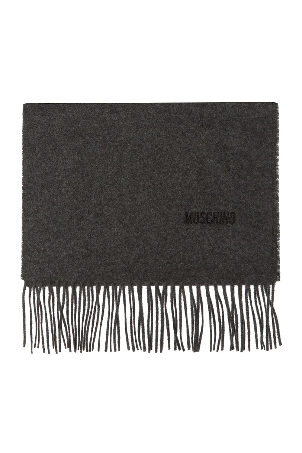 Wool scarf with logo