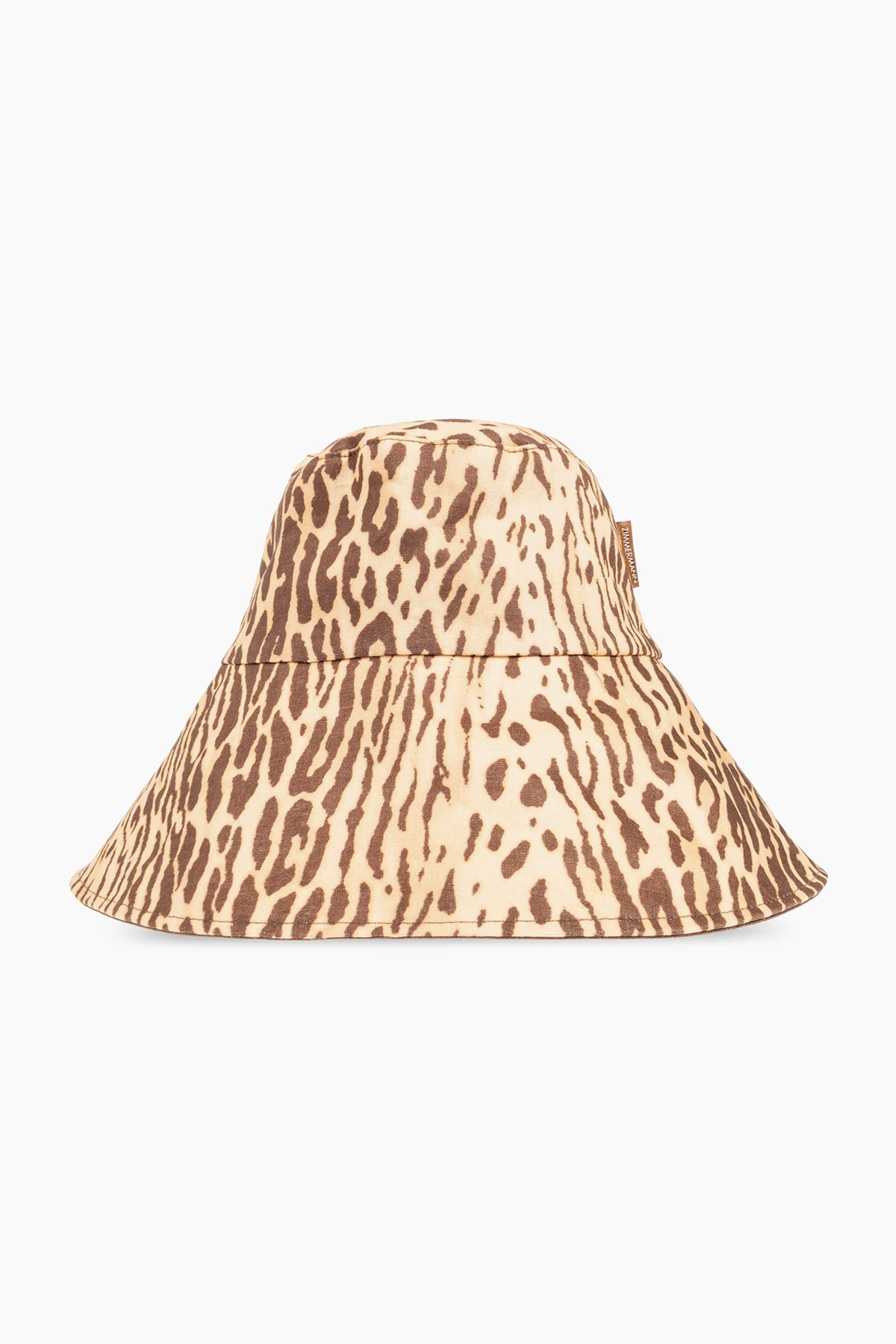 beige Animal print hat