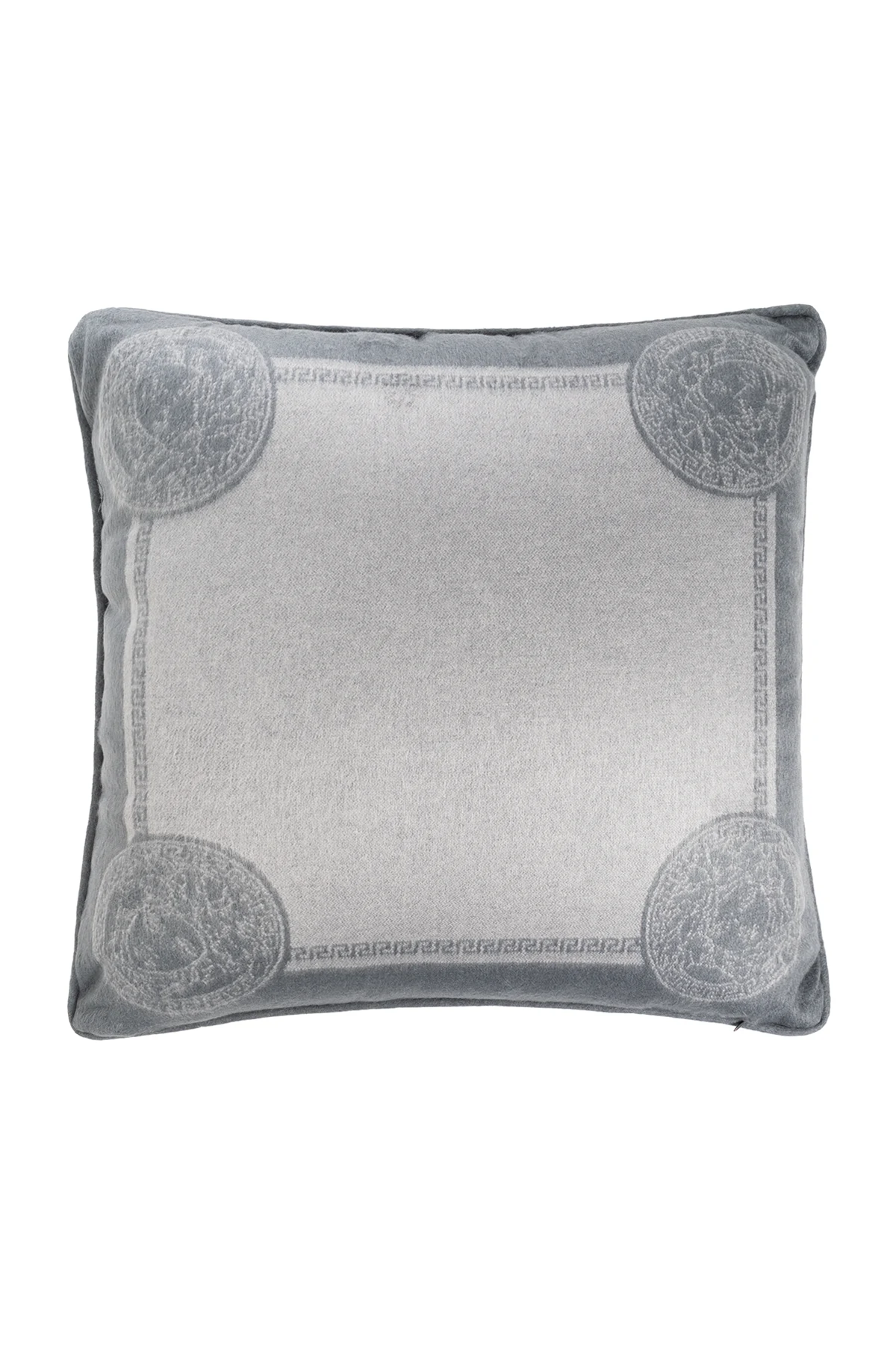 GREY Cushion with Medusa face