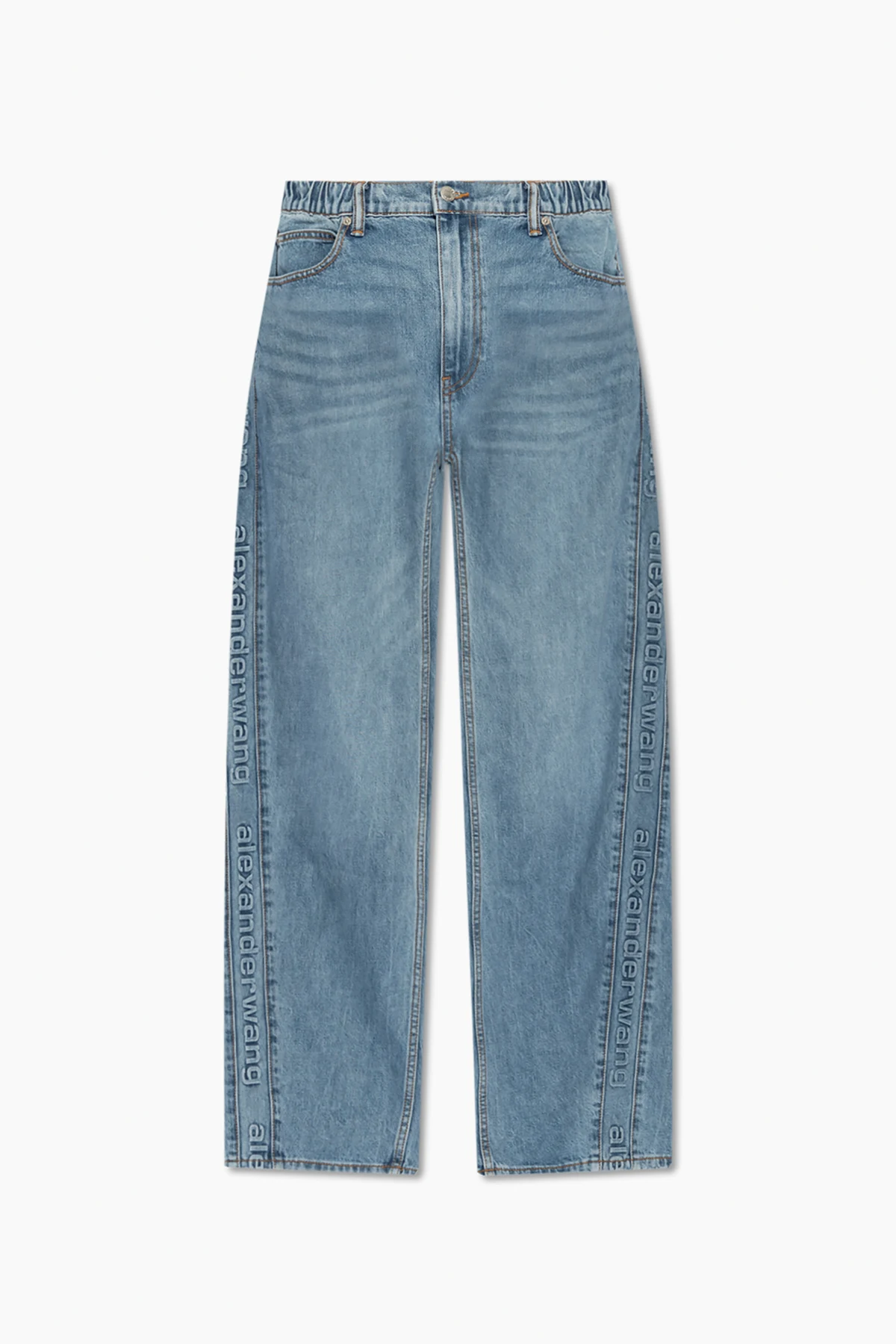 BLUE Wide-leg jeans