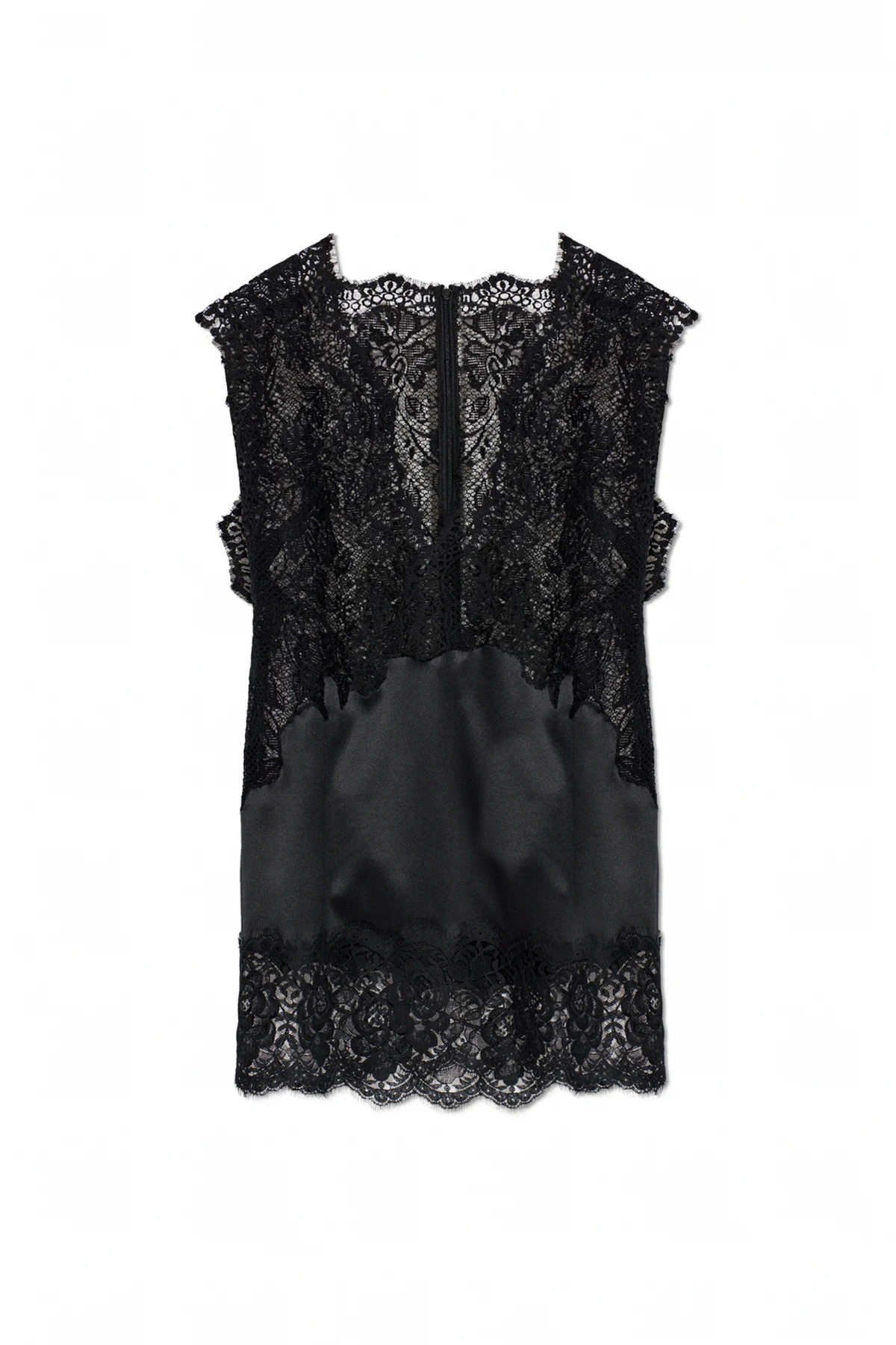 BLACK Sleeveless lace dress