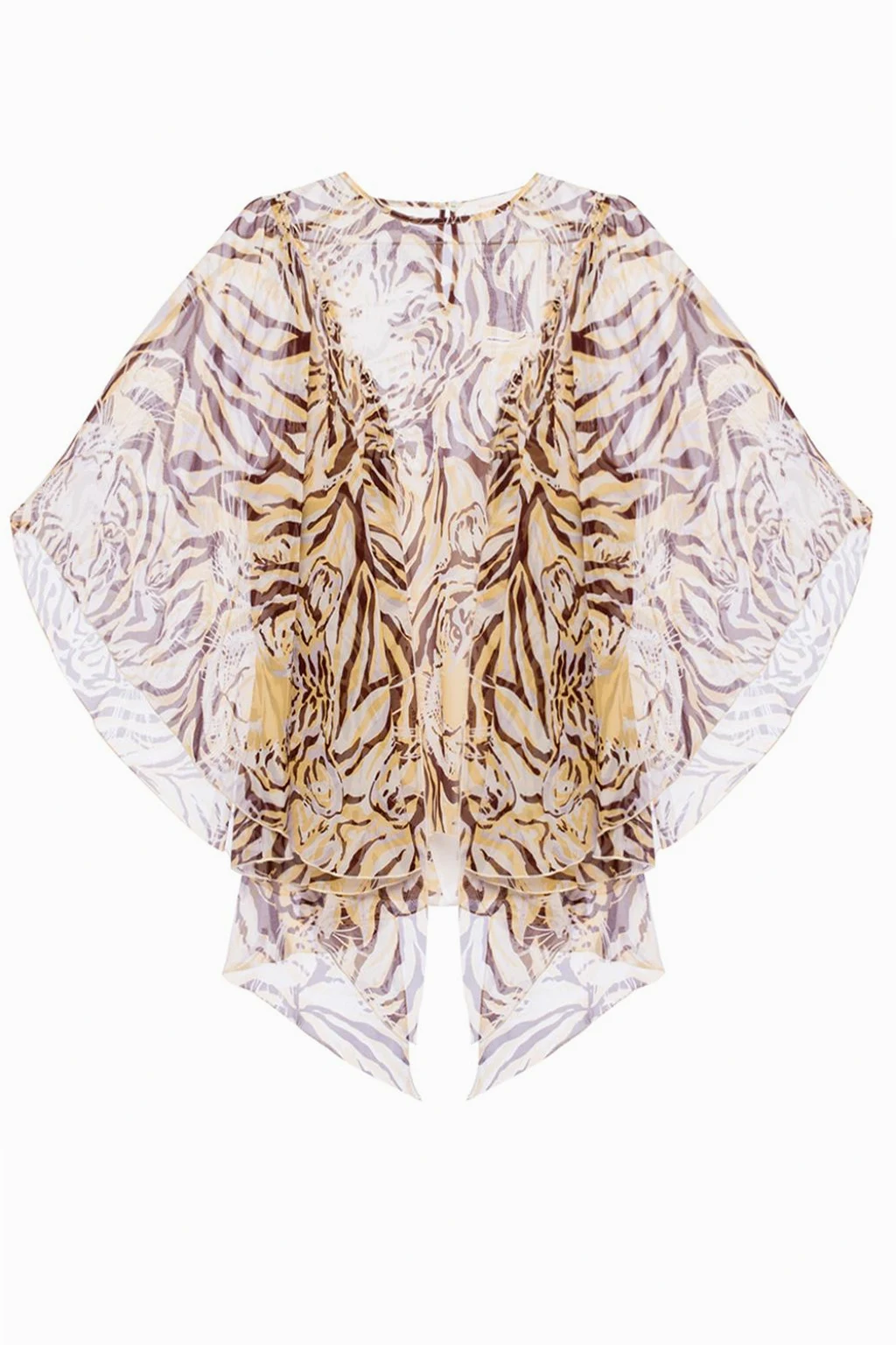 BROWN Printed top