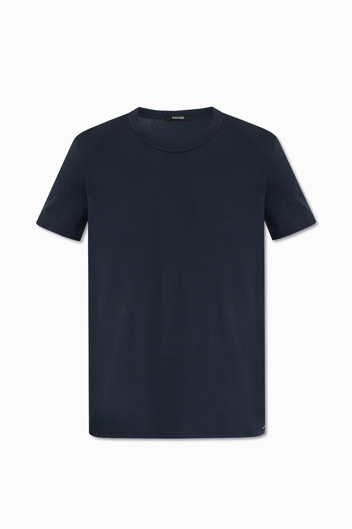 GRANATOWY Bawełniany t-shirt