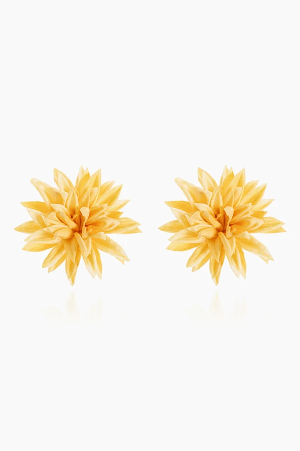 YELLOW  ‘Dhalia’ clip-on earrings