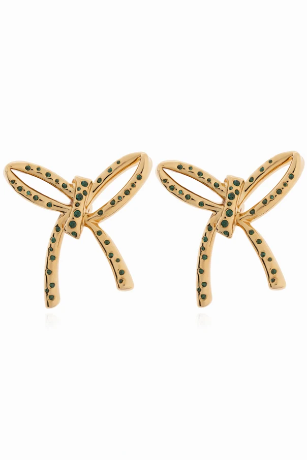 ZŁOTY Kolczyki w kształcie kokard