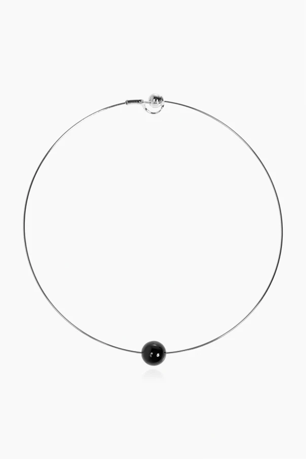 SREBRNY Mosiężny naszyjnik