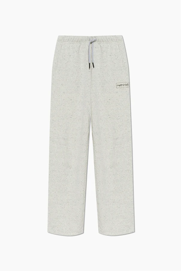 GREY Sweatpants with logo patch