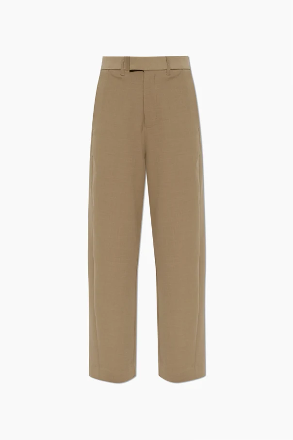 BROWN Pants with slightly tapered legs
