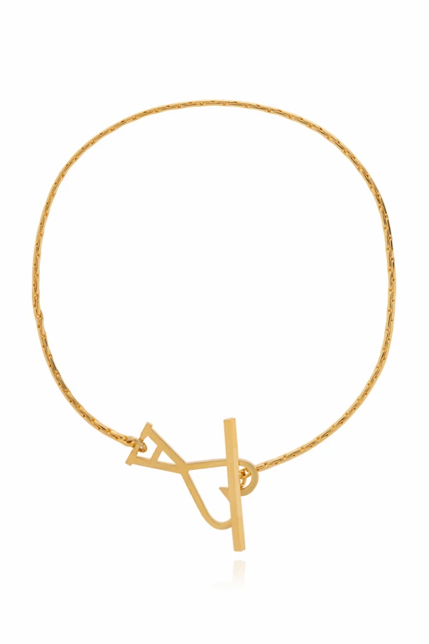 GOLD Bracelet with logo-shaped pendant