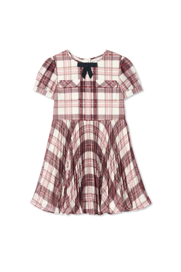 BORDO Sukienka ze wzorem w kratkę