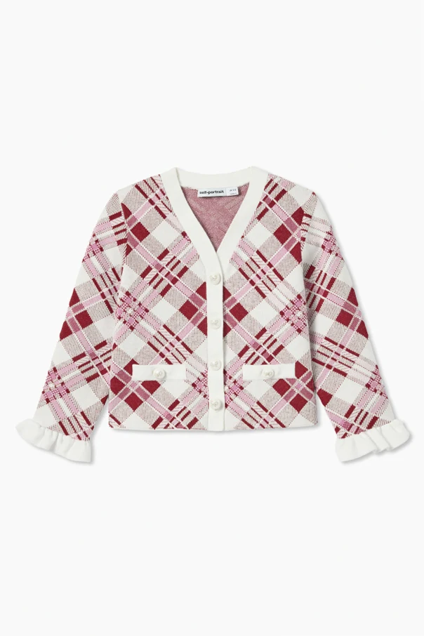 BORDO Kardigan ze wzorem w kratkę