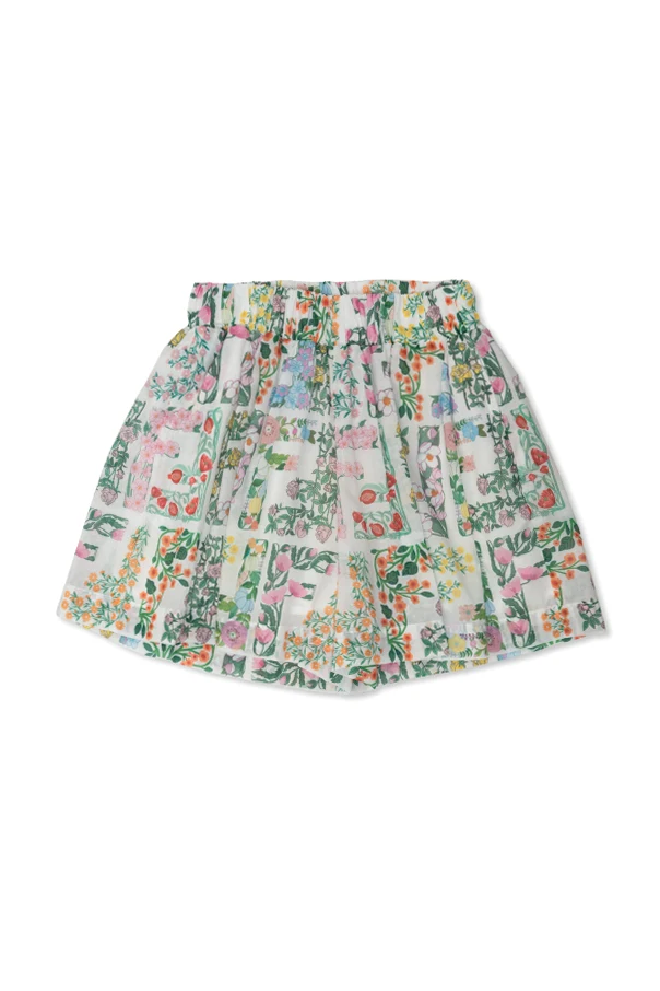 MEHRFARBIG Shorts mit Blumenmuster