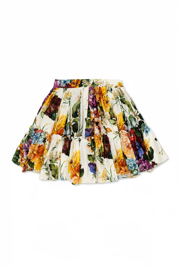 MULTICOLOUR Floral motif skirt