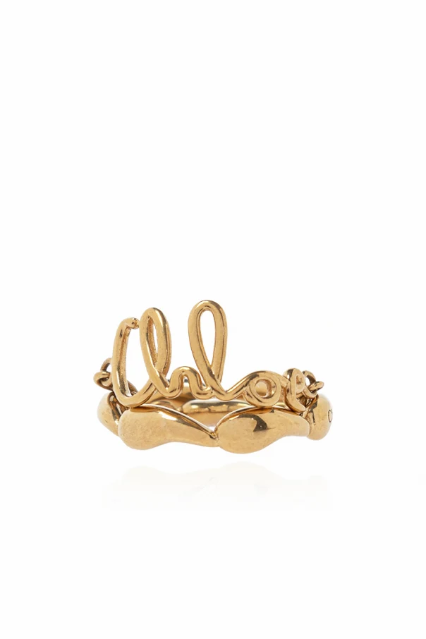 GOLD Ring mit einer Kette