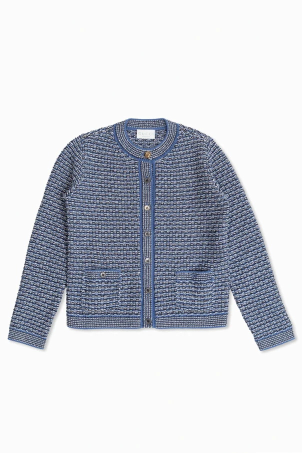 BLUE Tweed cardigan