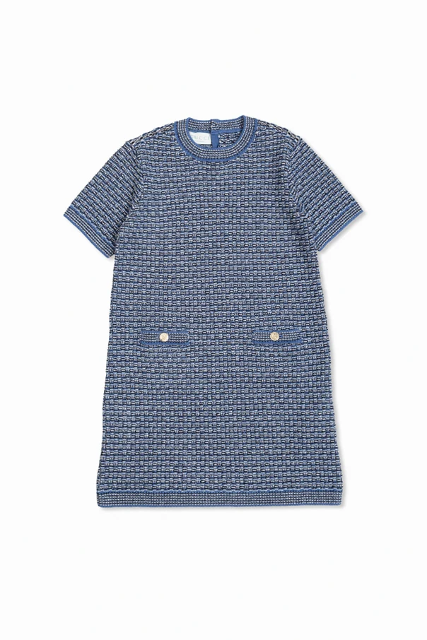 BLUE Tweed dress
