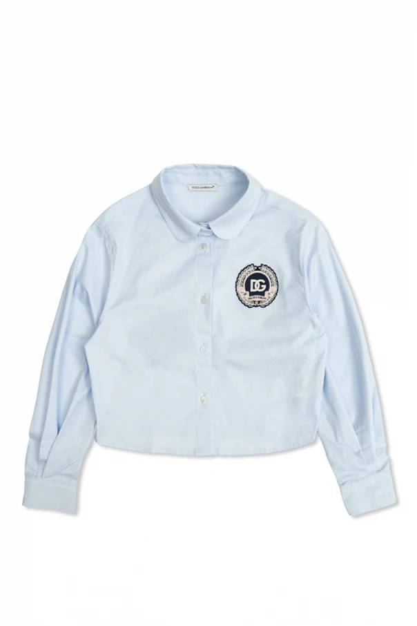 HELLBLAU Hemd mit Logo-Patch