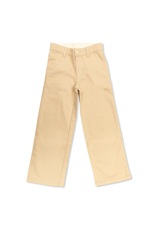 beige Straight-leg jeans
