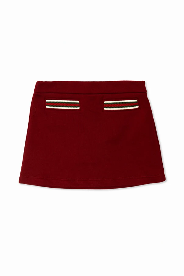 BURGUNDY Cotton skirt