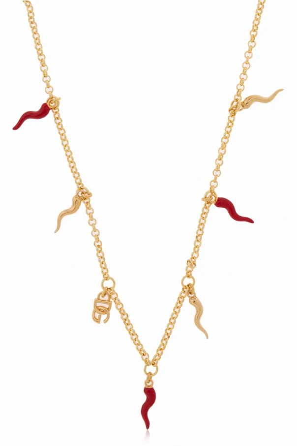 GOLD Halskette mit Anhängern