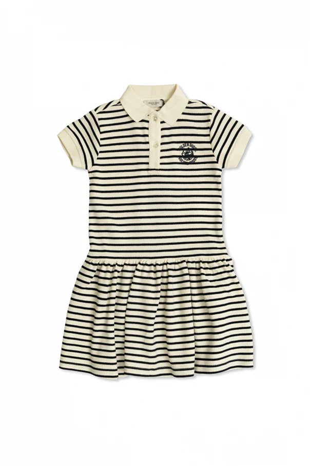 CREME Kleid mit Streifenmuster