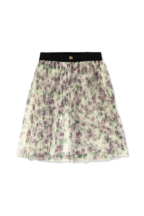 CREME Rock mit Blumenmuster